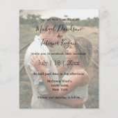 Papier code qr fleur sauvage rsvp photo faire-part de mar (Devant)