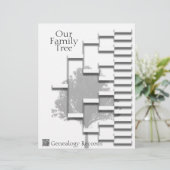 Papier Code QR généalogique de l'arbre généalogique de la (Debout devant)