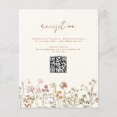 Papier Code QR Jardin de baptême de fleurs sauvages en fl (Dos)