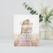 Papier Code QR Mariage de superposition photo Ombre rose  (Debout devant)