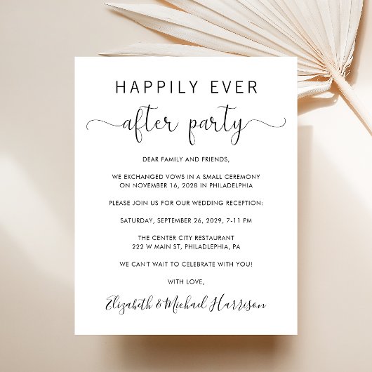 Papier Code QR moderne Réception de mariage Invitation