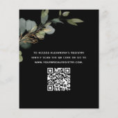 Papier Code QR pour Invitation de Mariage Économique avec (Dos)