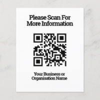 Code QR pour les informations sur le client sur un