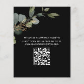 Papier Code QR pour une Baby Shower pas chère sur le thèm (Dos)