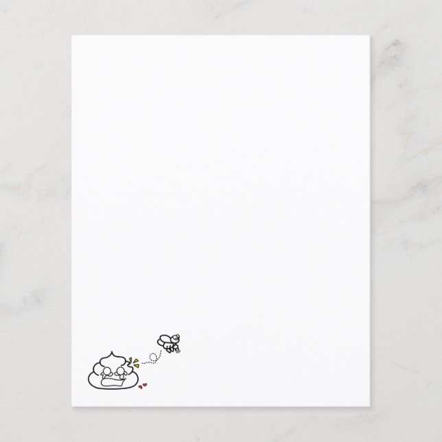 Papier Coeur brisé Poop - Brootsch le PooPoo (Devant)