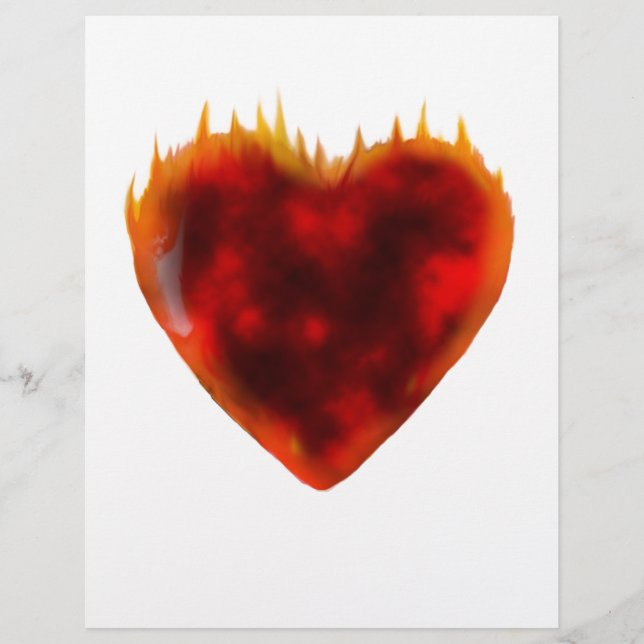 Papier Coeur flamboyant (Devant)