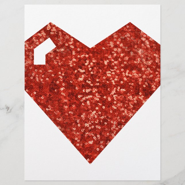 Papier cœur geek de la Saint-Valentin (Devant)