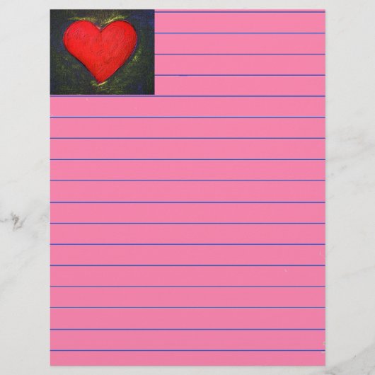 Papier Coeur peint (Devant)