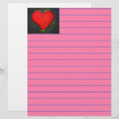 Papier Coeur peint (Devant / Derrière)