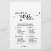 Papier Coeur rose | Calligraphy What's In Your Phone Game (Dos)