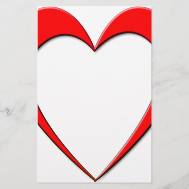 Papier Coeur rouge (Devant)