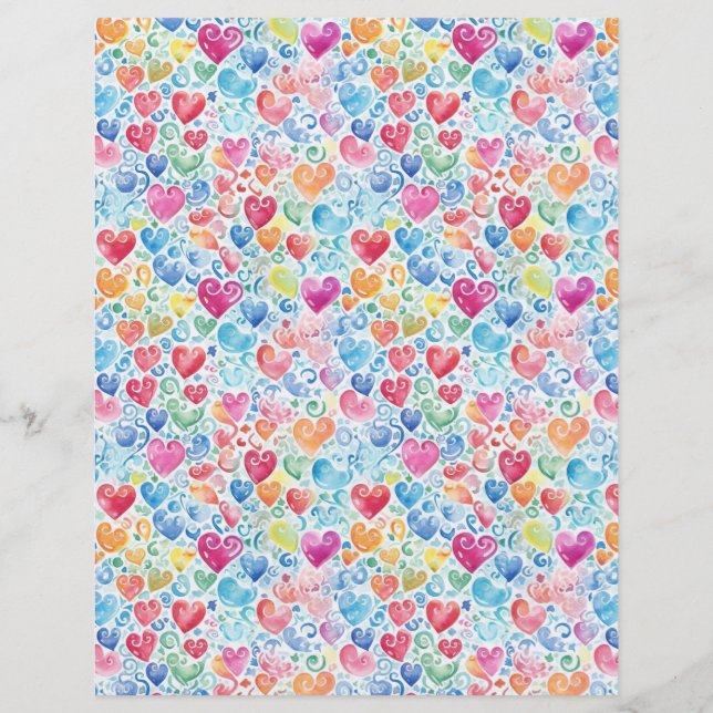 Papier Coeurs 2 (Dos)