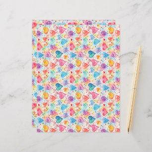 Papier Coeurs 3