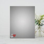 Papier Coeurs de diamants précieux et élégants (Debout devant)