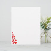 Papier Coeurs rouges (Debout devant)