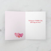 Papier Coeurs Valentines Carte de voeux photo (Intérieur)