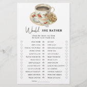 Papier Coffee Coupe nuptiale Douche préférerait-elle joue (Devant)