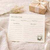 Papier Coffee Lover Kitchen Gift Floral Recipe Card