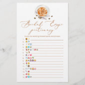 Papier Coffee nuptiale douche émoticônes jeu (Devant)