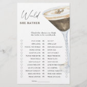 Papier Coffee nuptiale Douche préférerait-elle jouer (Devant)