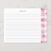 Papier Coffee Pink Bow Bridal Shower Recipe Cards (Dos)