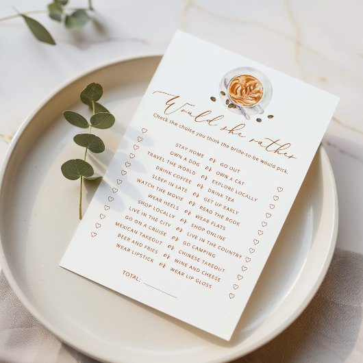 Papier Coffee Voudrait-elle plutôt le jeu de douche nupti