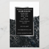 Papier Coiffeur design noir argent (Dos)