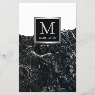 Papier Coiffeur design noir argent