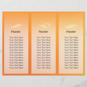 Papier Coiffeuse de maquillage Salon Ciseaux Or Tri-Fold (Dos)