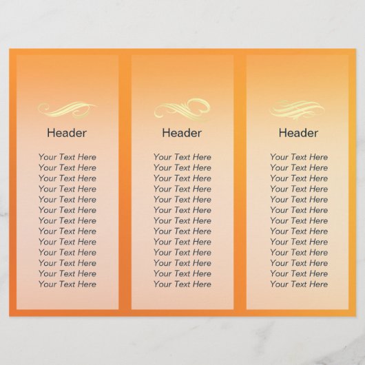 Papier Coiffeuse de maquillage Salon Ciseaux Or Tri-Fold (Dos)