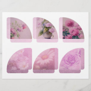 Papier Coins du bloc-notes rose