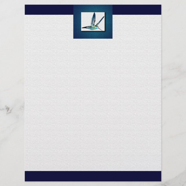 Papier Colibri bleu (Devant)