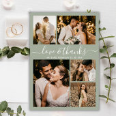 Papier Collage de photos Budget Green Mariage Merci Circu