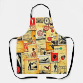  papier collage kunst schort (Voorkant)