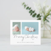 Papier Collage photo Budget 2 Bébé Premier Noël (Debout devant)