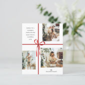 Papier Collage photo BUDGET Boîte rouge Ruban Noël (Debout devant)