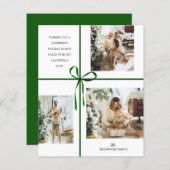 Papier Collage photo BUDGET Green Box Ruban Noël (Devant / Derrière)