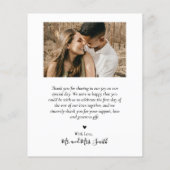 Papier Collage photo budget Mauve Mariage Merci circulair (Dos)