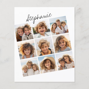 Papier Collage photo de 9 Carrés - noir et blanc