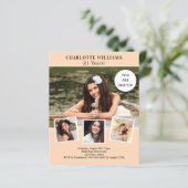 Papier Collage photo de la pêche invitation d'anniversair (Debout devant)