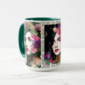 Papier Collage Style Art |  Dames Mok (Voorkant links)