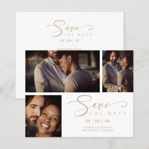 Papier Collage tendance blanc Mariage 3 Photos