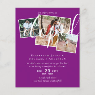 Papier Collecte PHOTO D'Invitations D'Elopement BUDGÉTAIR