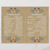 Papier Collection de Mariages de couronnes florales Kraft (Dos)