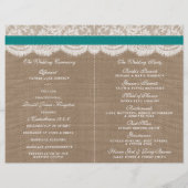 Papier Collection de Mariages de tournesol rustique - Tur (Dos)