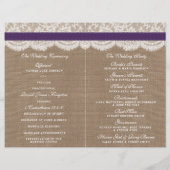 Papier Collection de Mariages de tournesol rustique - vio (Dos)