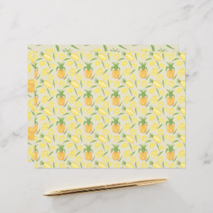 Papier Collection de Motifs de paniers de fruits - Ananas