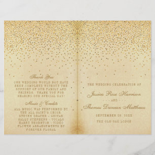 Papier Collection Vintage de Mariage Glam Gold Confetti