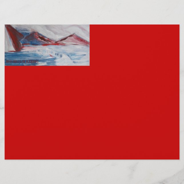 PAPIER COLLINES ROUGES DE L'ICEBERG (Devant)