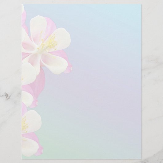 Papier Colonne rose et blanc (Devant)